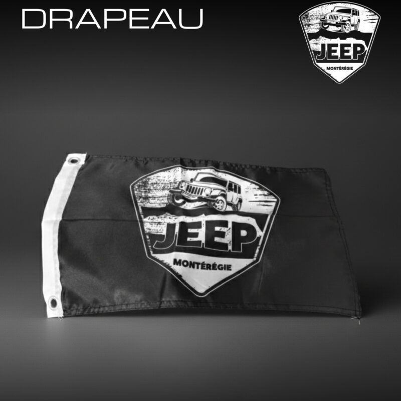 Drapeau Jeep Montérégie accessoire véhicule 4x4